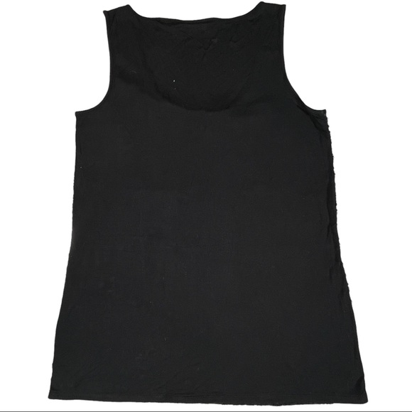 Axcess size medium black with sequins on front, solid black on back tank top - Picture 9 of 15